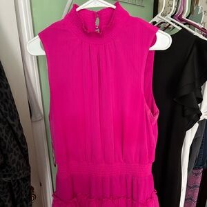 MSK Bright Pink Sleeveless Dress